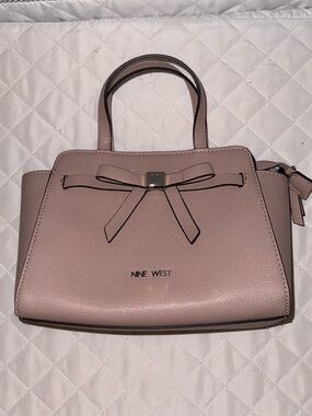 Nine West Dusty Rose Bow Satchel